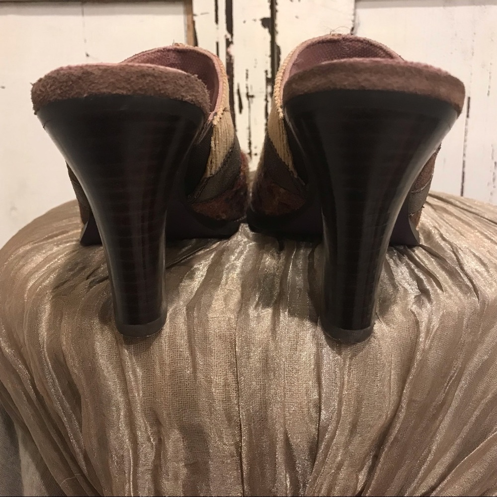 Kenzie Mules With Patchwork Design - image 5